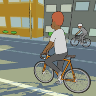 Stickman Alley Bike游戏