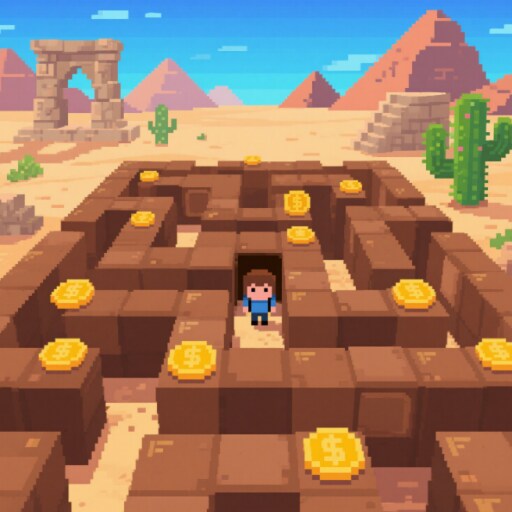 像素迷宫探索者游戏