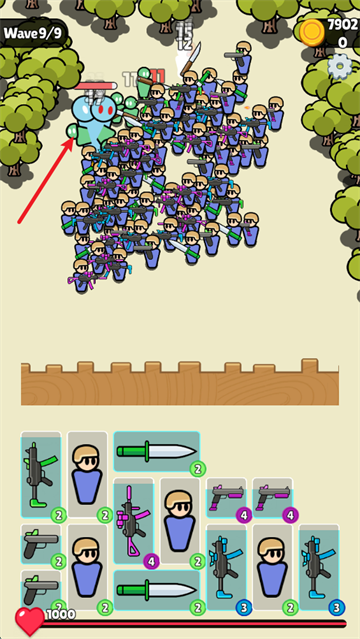 战士背包防御战游戏