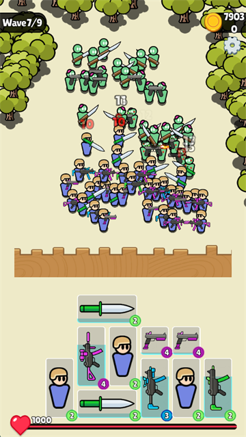 战士背包防御战游戏